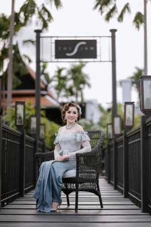 ชุดไทยเจ้าสาว ชุดไทยจักรพรรดิ์ เช่าที่แบมบี้ เวดดิ้ง ห้วยขวาง